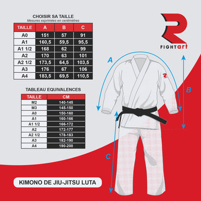 BJJ Competition Kimono - Luta Model - White