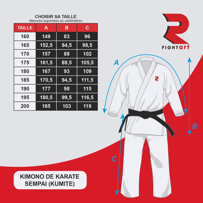 Karate Competition Kimono - Sempai WKF Approved (Blue)